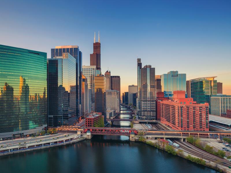 skyline in chicago