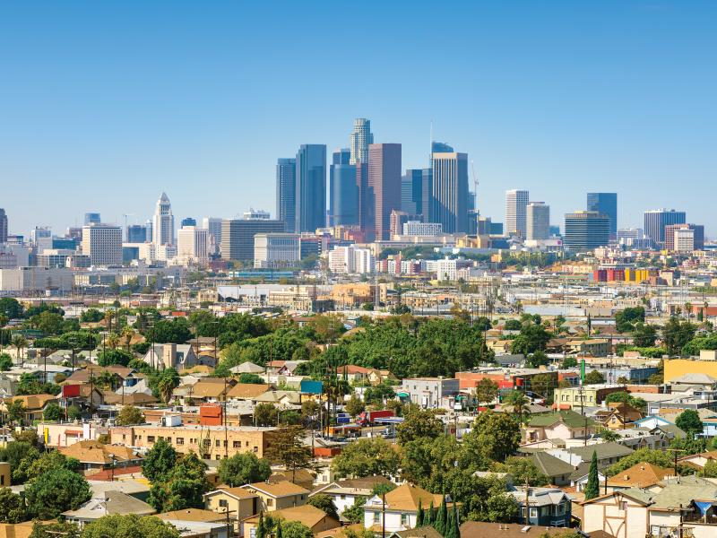 Skyline over Los Angeles