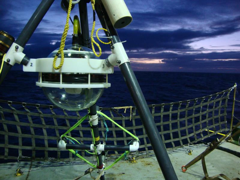 ROV shown on boat deck