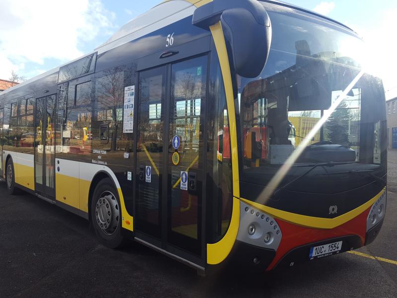 Bus on road