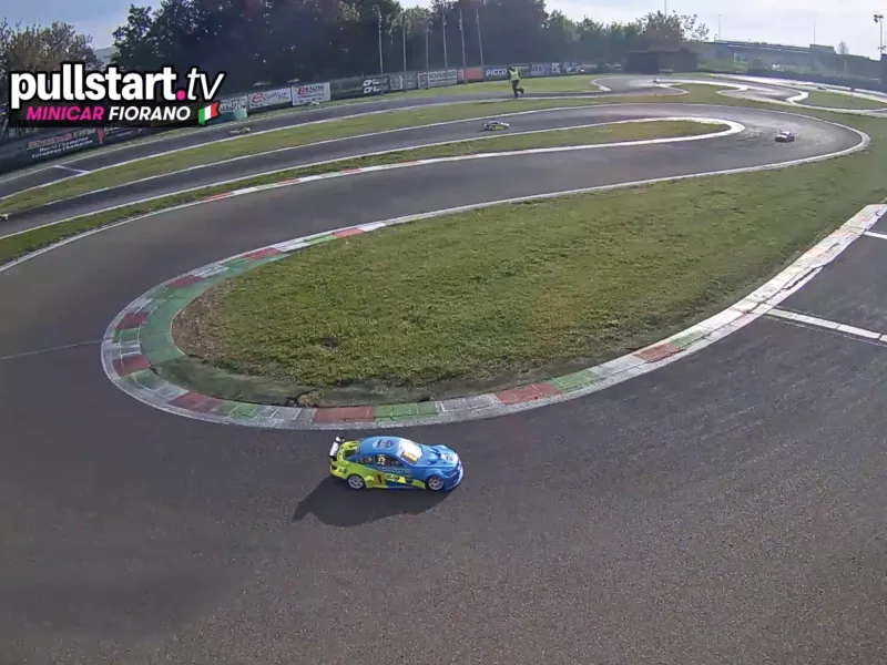Car on race track