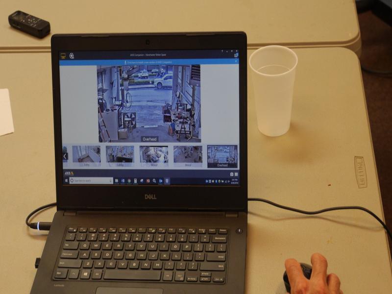 Remote monitoring with laptop
