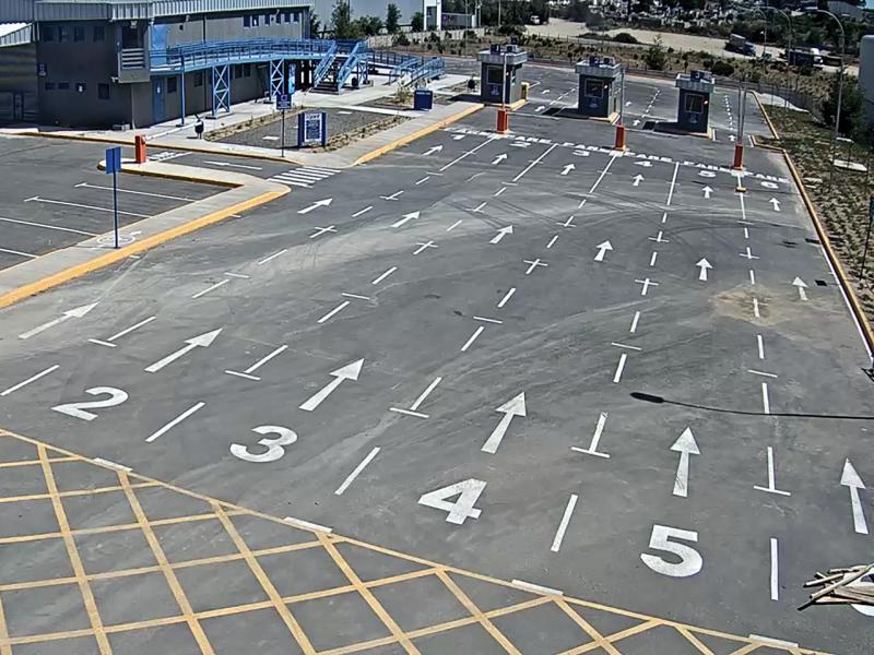 Numbered car lanes