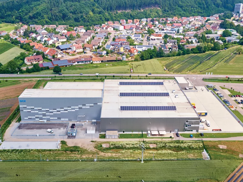 Sick AG factory areal from above