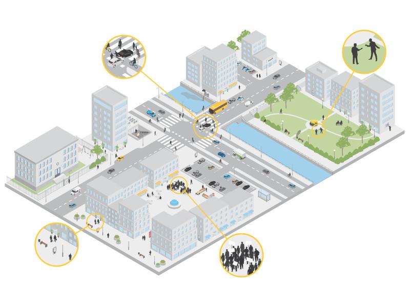 illustration from audio for smart cities e brochure