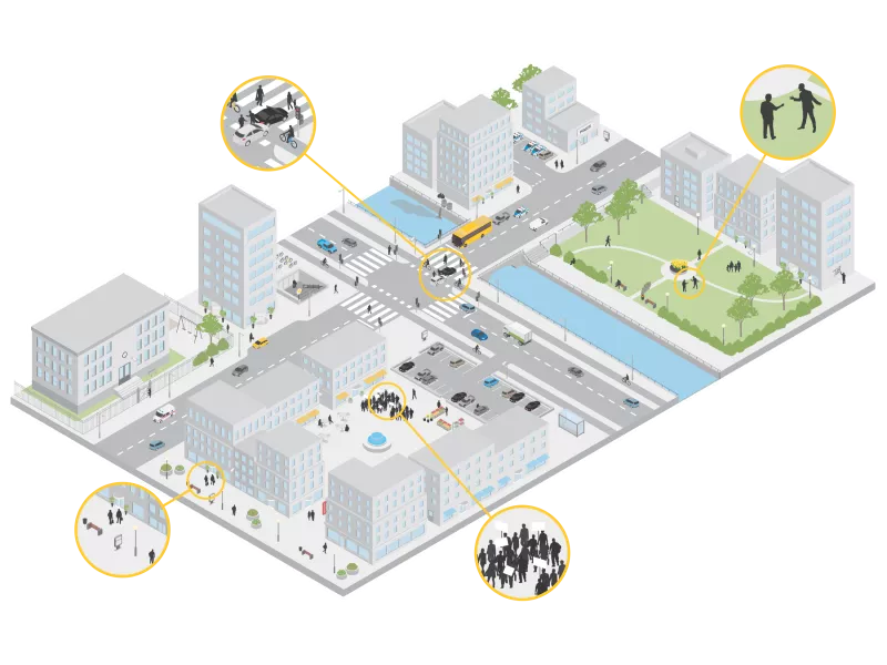 illustration from audio for smart cities e brochure