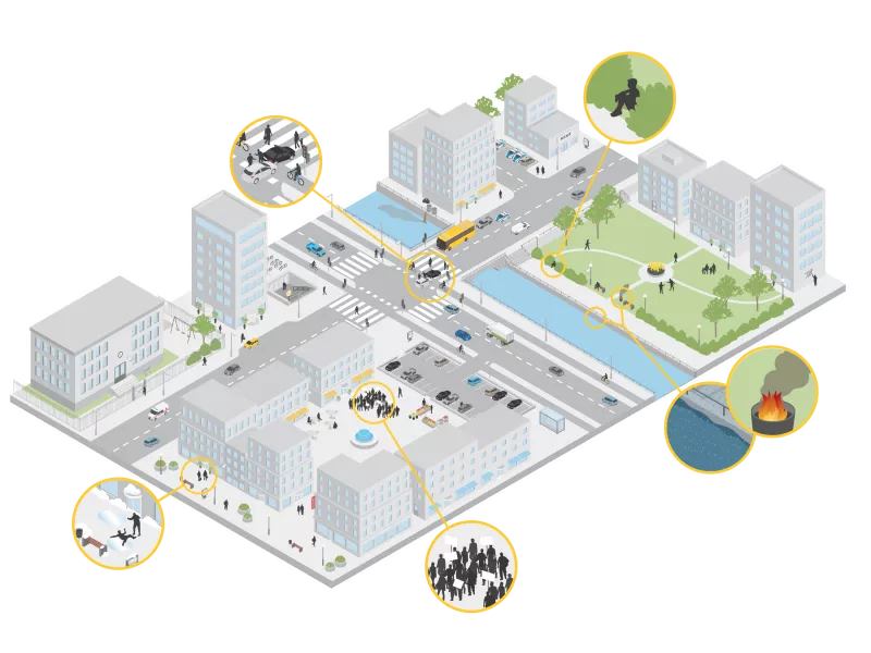 illustration from audio for smart cities e brochure