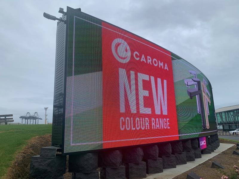 Closeup of digital signage