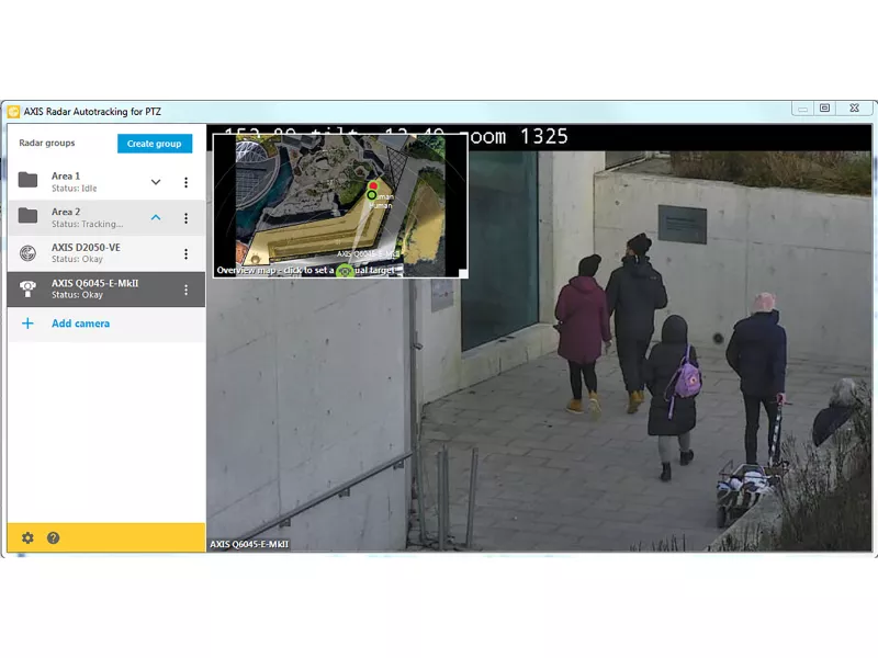 Picture of program where radar autotracker is being done 