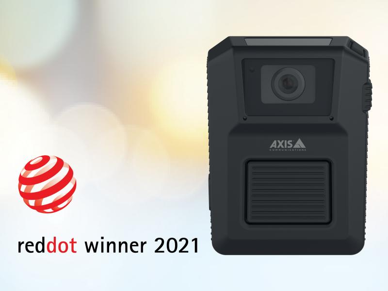 red dot award 2021 for AXIS W100 Body Worn Camera