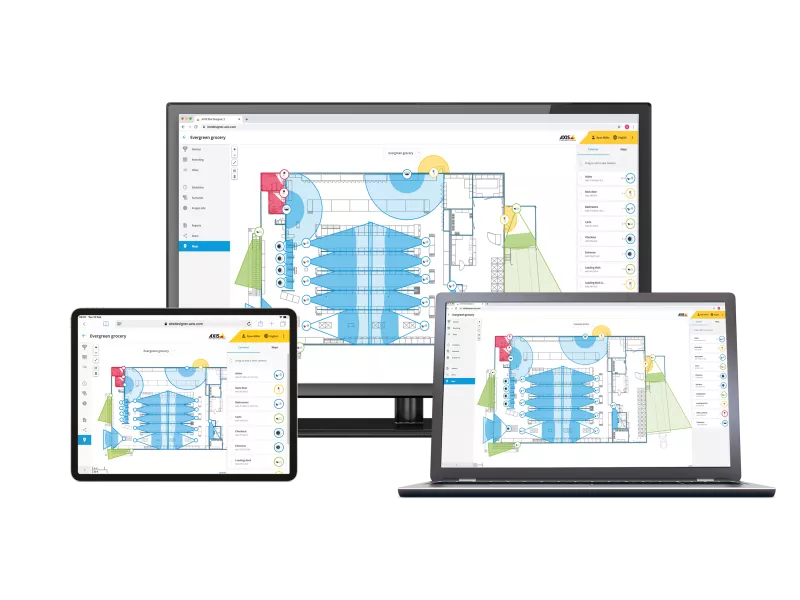 Screens with floorplans