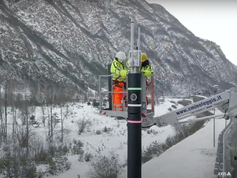 Installation of pole camera