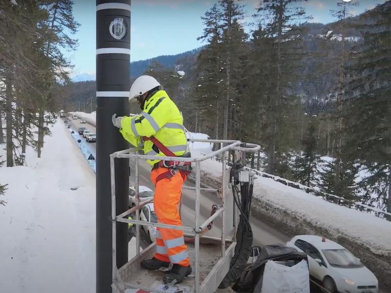 Installation of pole camera