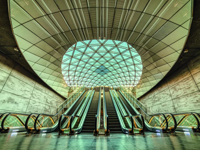 escalators at Malmo Triangeln