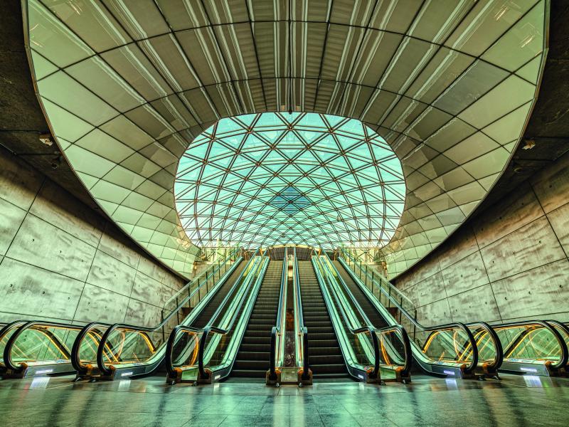 escalators at Malmo Triangeln