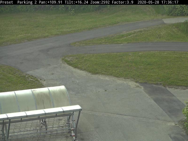 Camera angle of Drifted Position, capture drifted image of bicycle parking