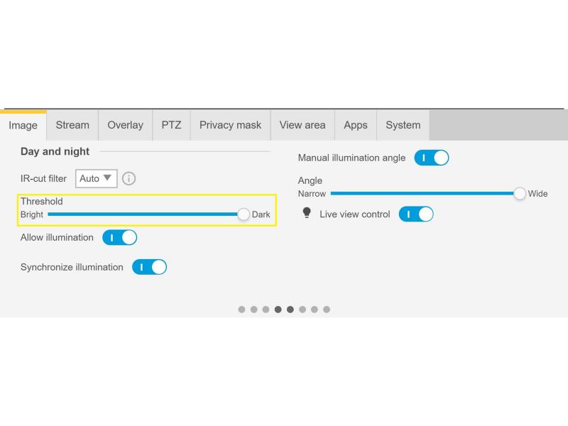 IR settings