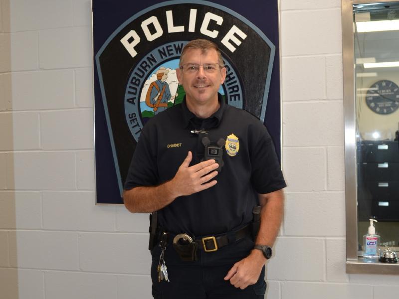 Lt Chabot wearing body worn camera