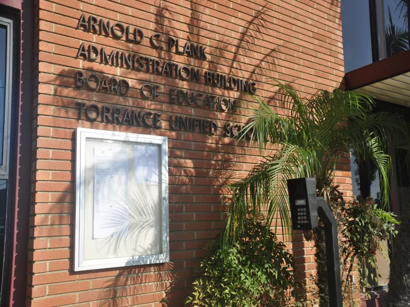 Ext of school with intercom