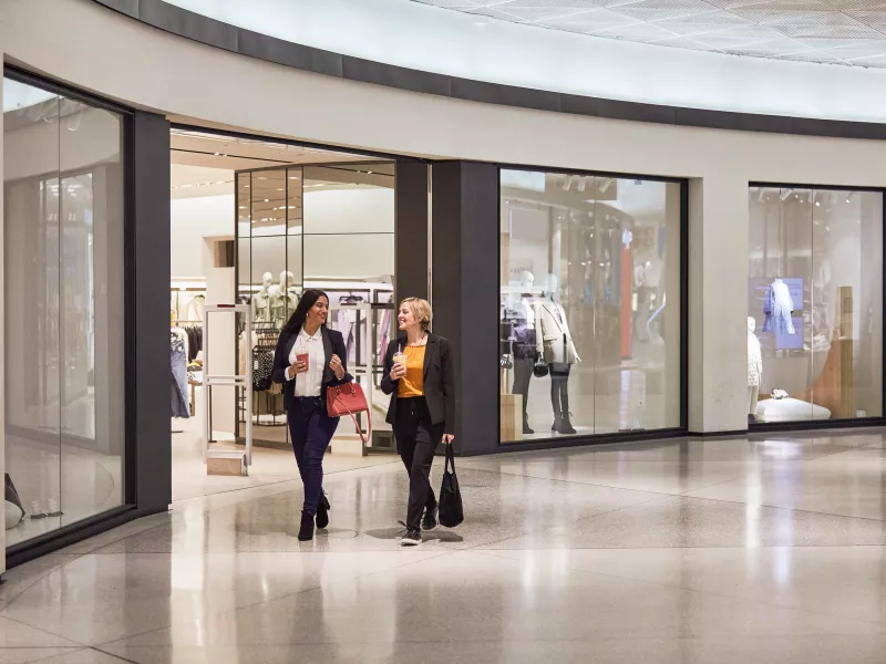 Women in mall