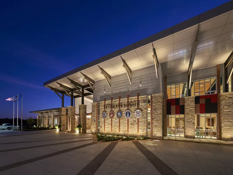 Exterior of Vet Lodge - Chickasaw Nation