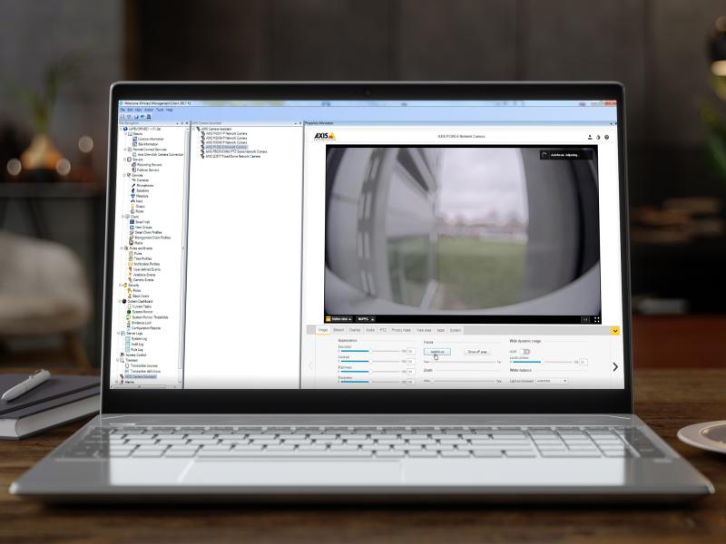 Laptop screen showing how Axis Optimizer works.
