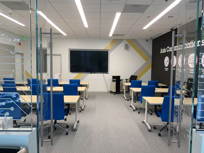 Picture of the trfaining room inside of the AEC in Atlanta