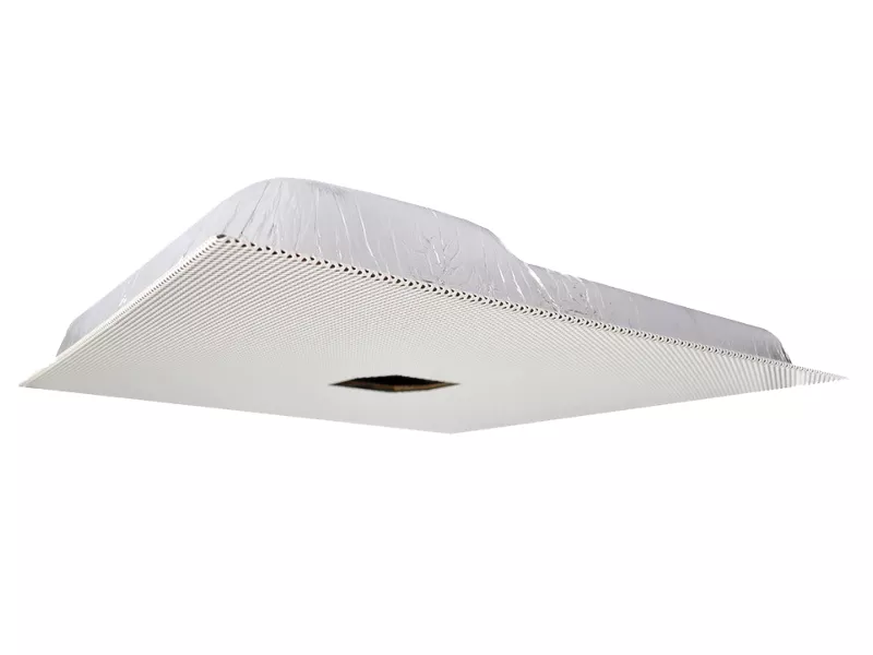 Audio Ceiling Tile Kit - Camera Ready, viewed from its left angle