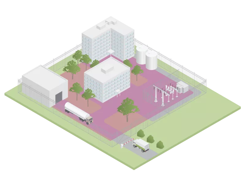 intrusion detection site perimeter scen marked inside