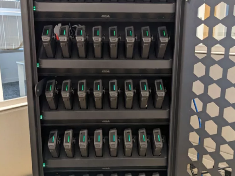 Rack cameras-piétions