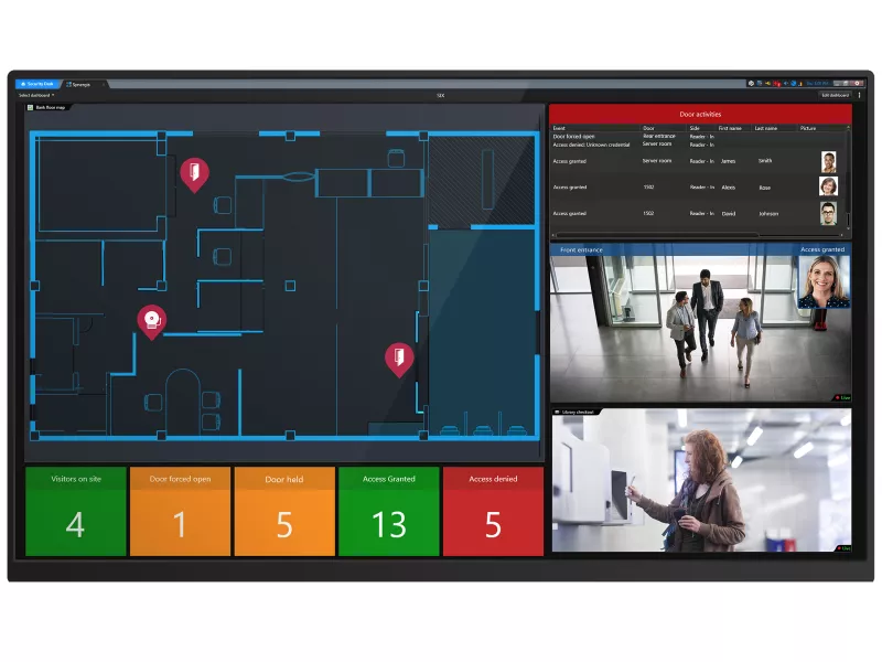 screenshot of Powered by Genetec