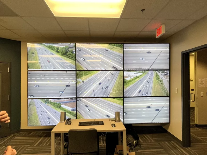 Monitors of video from cameras