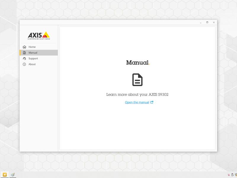 AXIS Recorder Toolbox Screenshot, product manual page