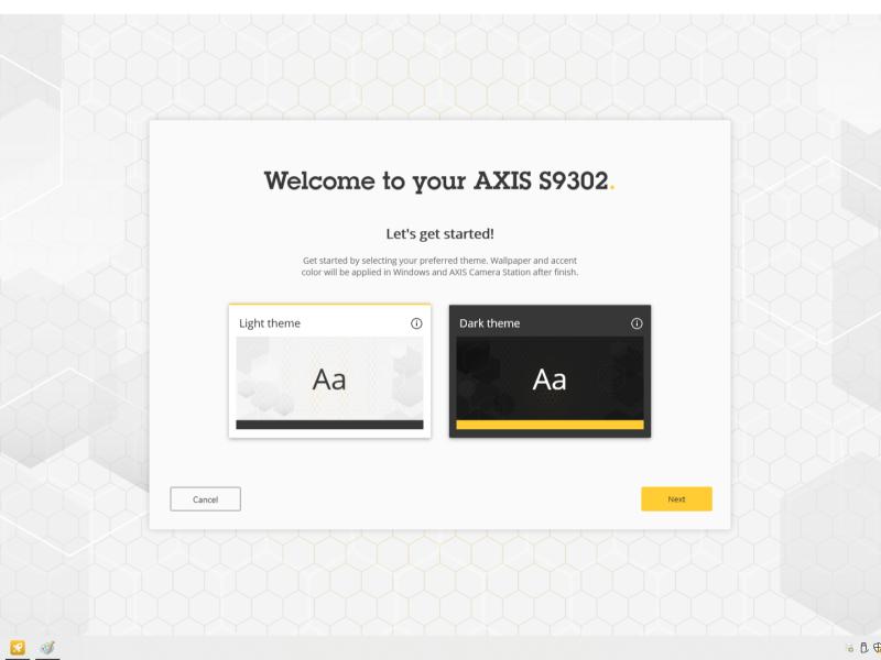 AXIS Recorder Toolbox Screenshot, set up dark theme/light theme view