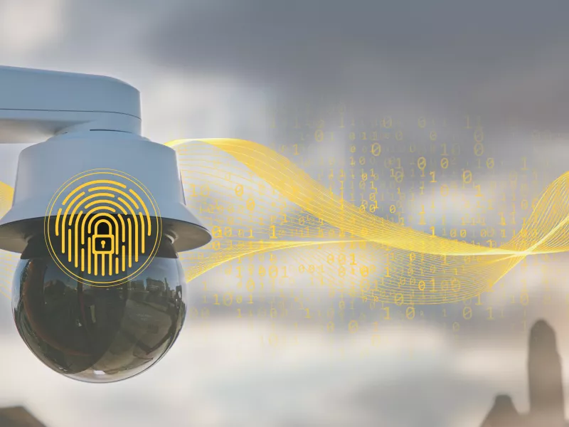 Cybersecurity illustration of Axis device ID over AXIS Q6315-LE