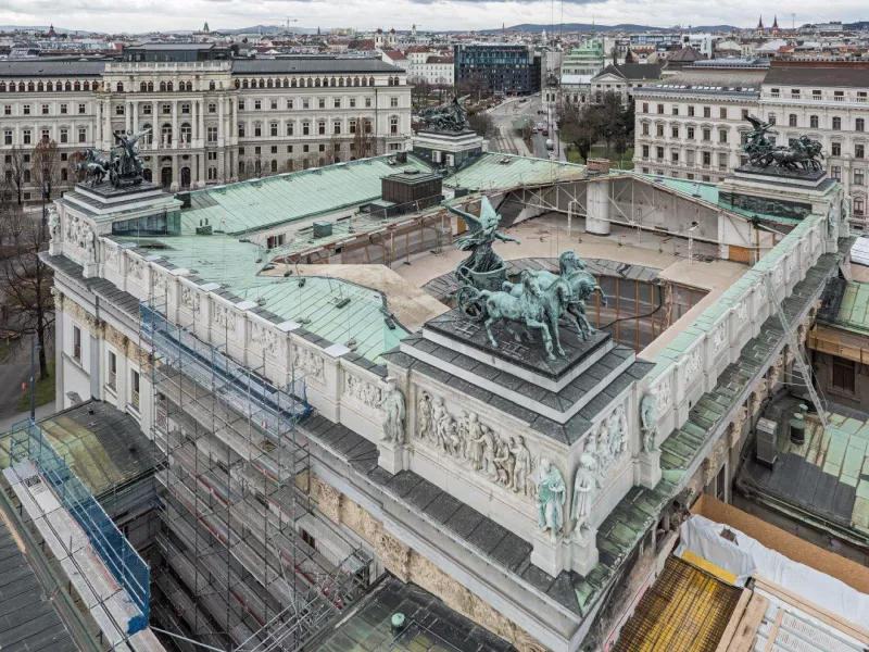 Parlament Österreich von oben