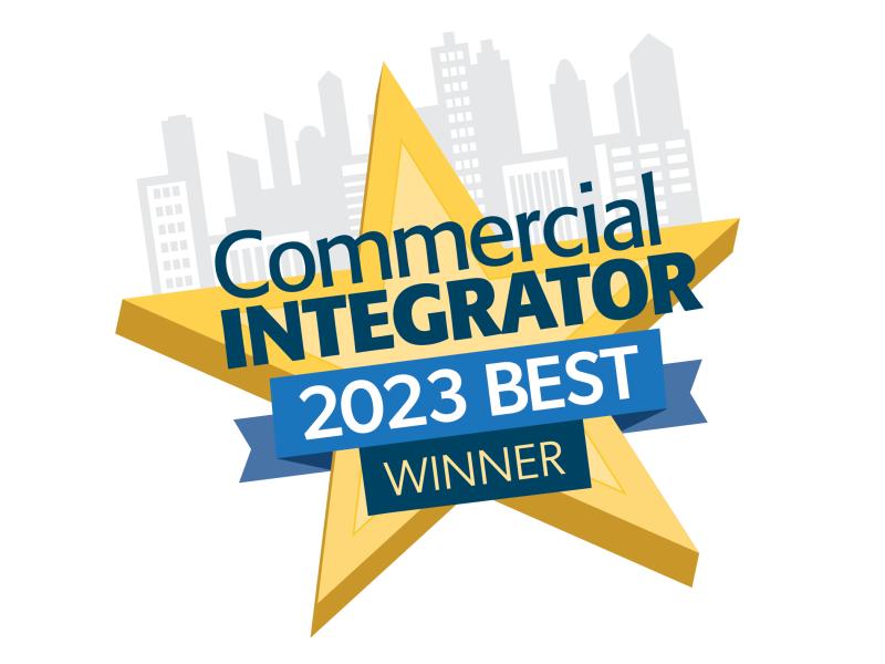Commercial integrator 2023 Best Winner emblem