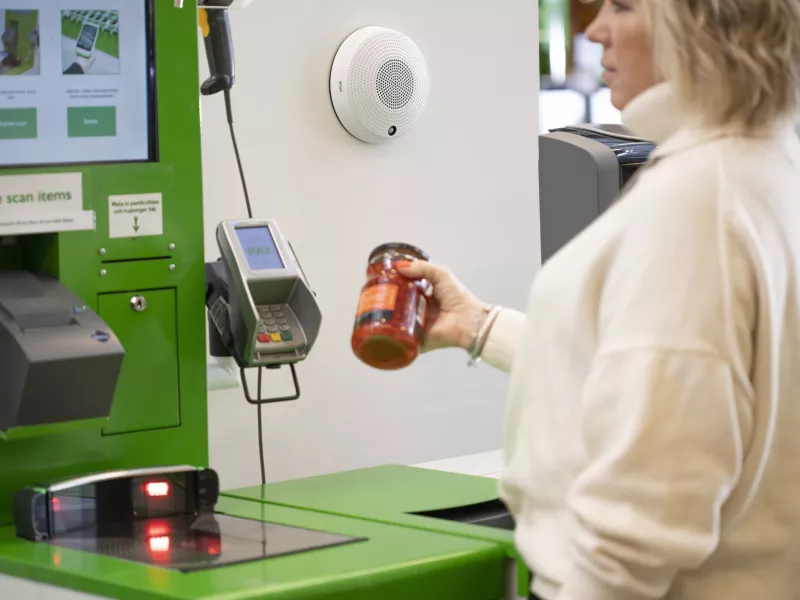 network speaker self checkout