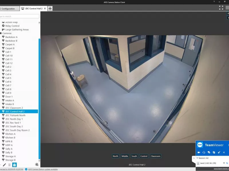 ACS view of detention center interior