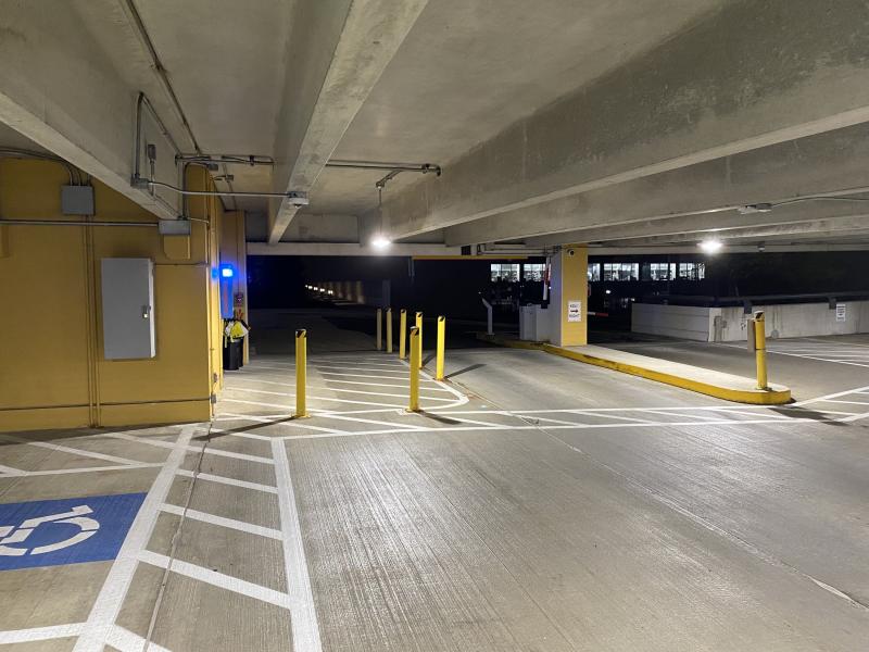 AstraZeneca parking garage