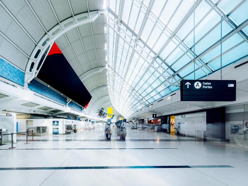 Interior of Toronto-Pearson airport