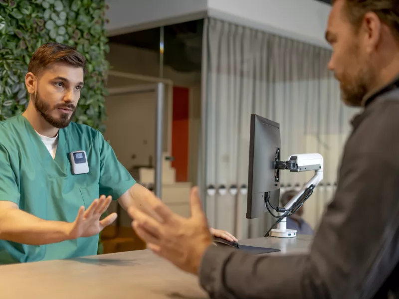 nurse agressive visitor