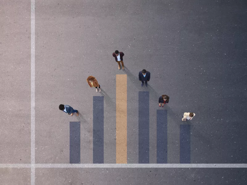 Graph with people