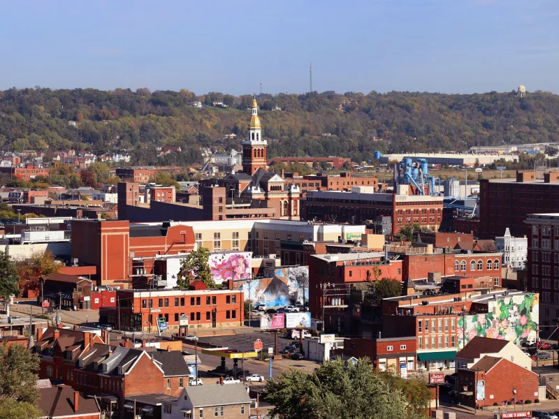 Aerial photo of Dubuque