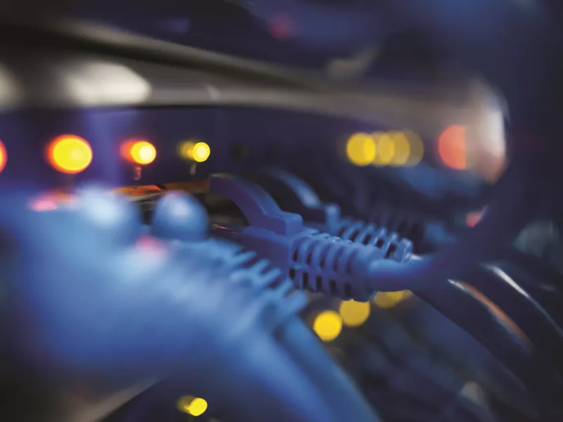 Cables in server rack