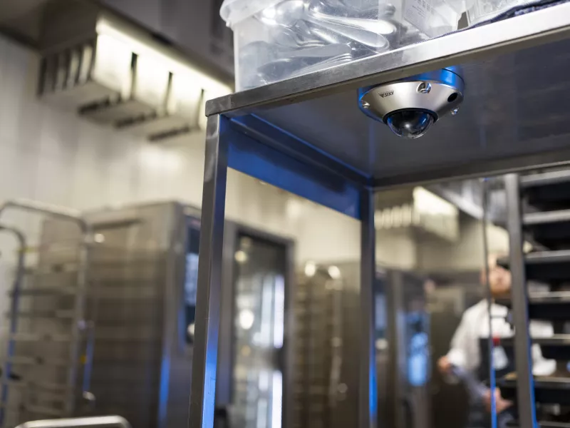 AXIS F4105-SLRE Dome Sensor in kitchen setting