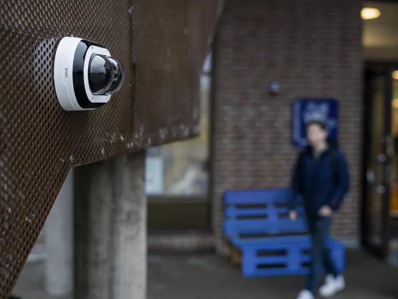 AXIS Dual sensor  multidirectional camera on facade