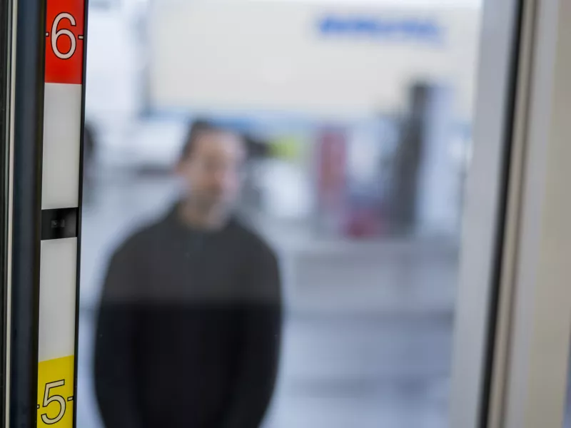 AXIS P1265 Mk II Modular Pinhole Camera mounted in height strip housing