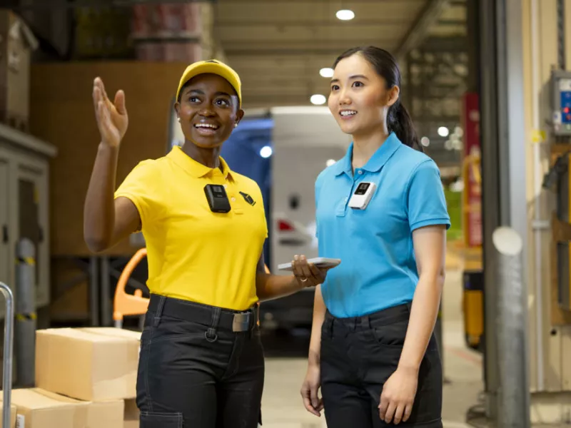 body worn camera courier retail