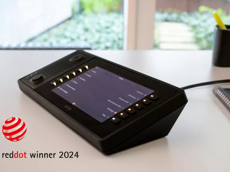network paging console in use with red dot award